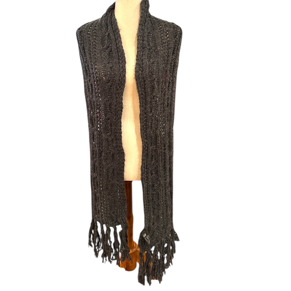 H&M Charcoal Knit Scarf